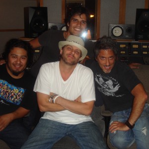 Pedro Vertiz, with Randy Cooke and Juan
